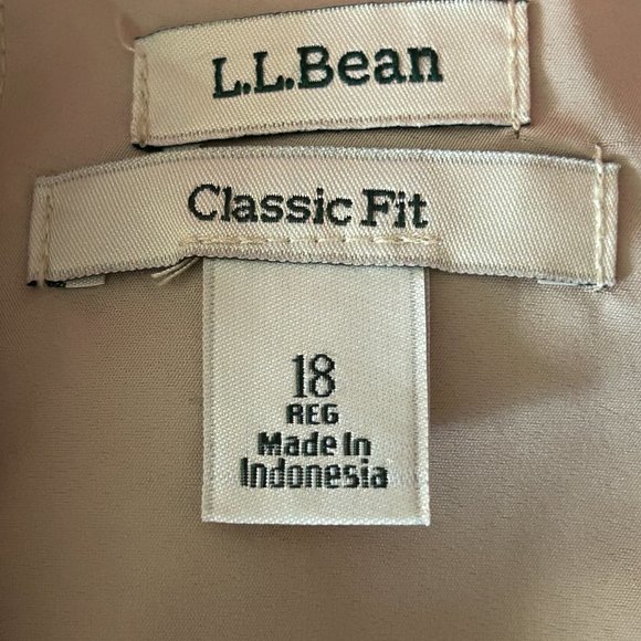 L.L. Bean Classic Fit Coral 18 Regular Pants - Picture 8 of 16
